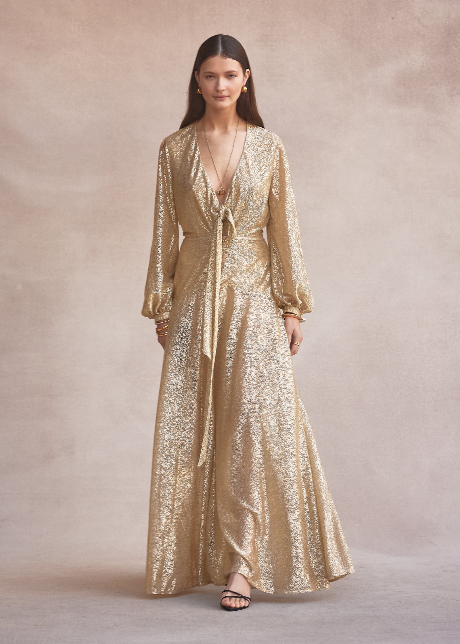 Fontana Maxi Dress Gold Supernova