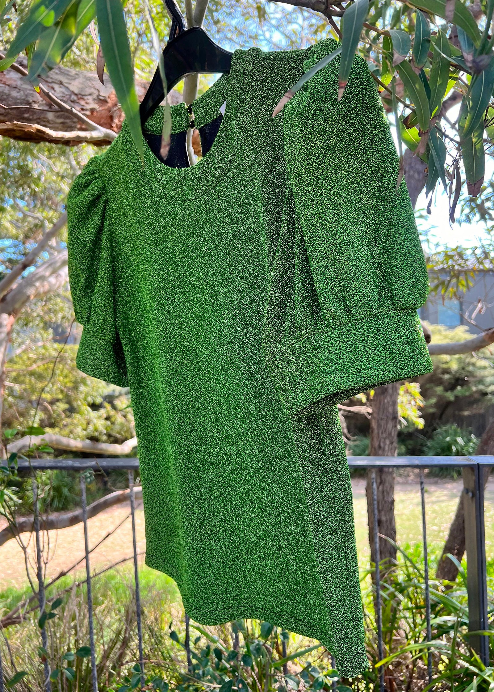 Como Puff Sleeve T-shirt | Apple Green