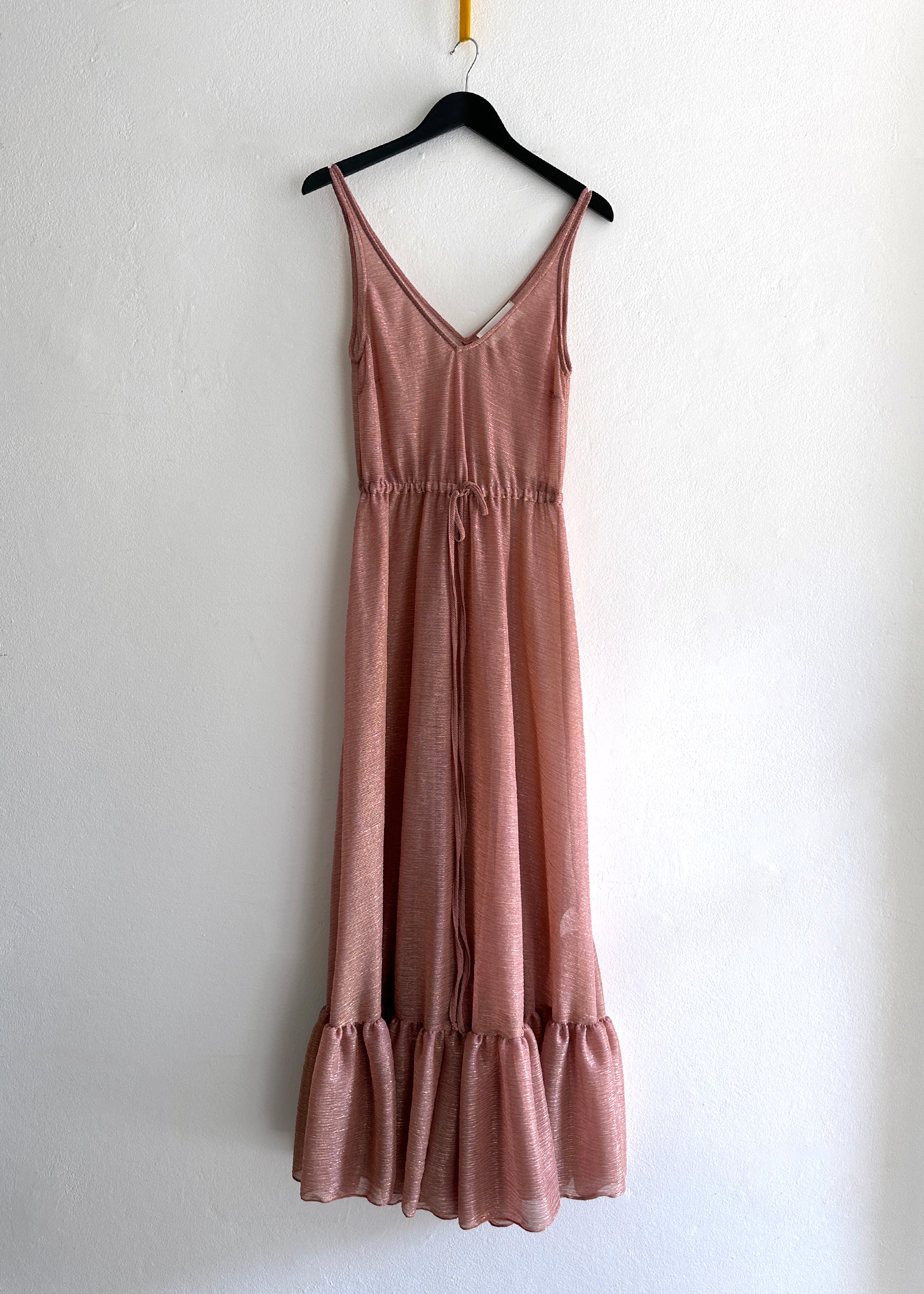 Sunset Singlet Maxi Dress | Pink Shimmer