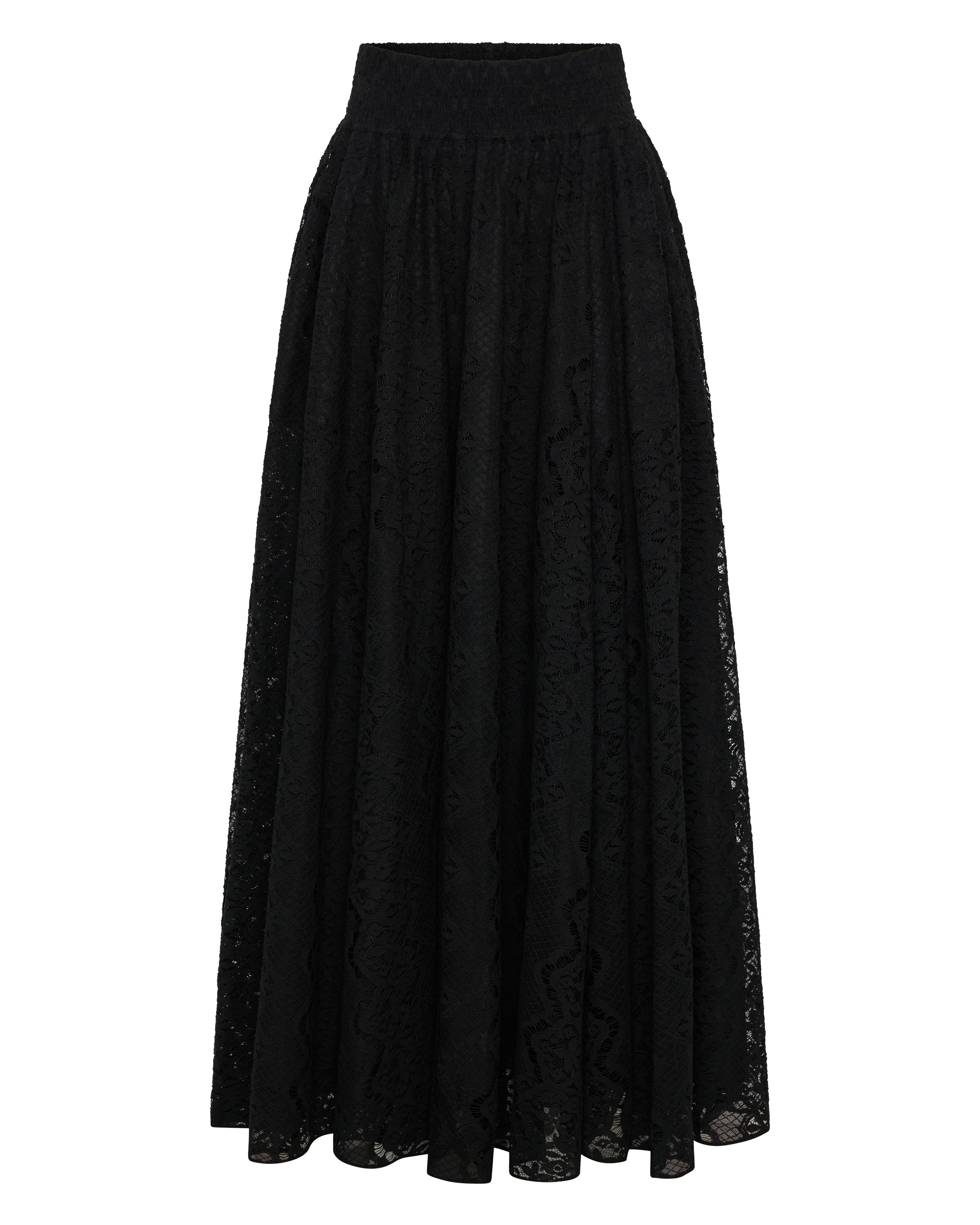 Oleander Lace Maxi Skirt | White – Luxe de Valentina