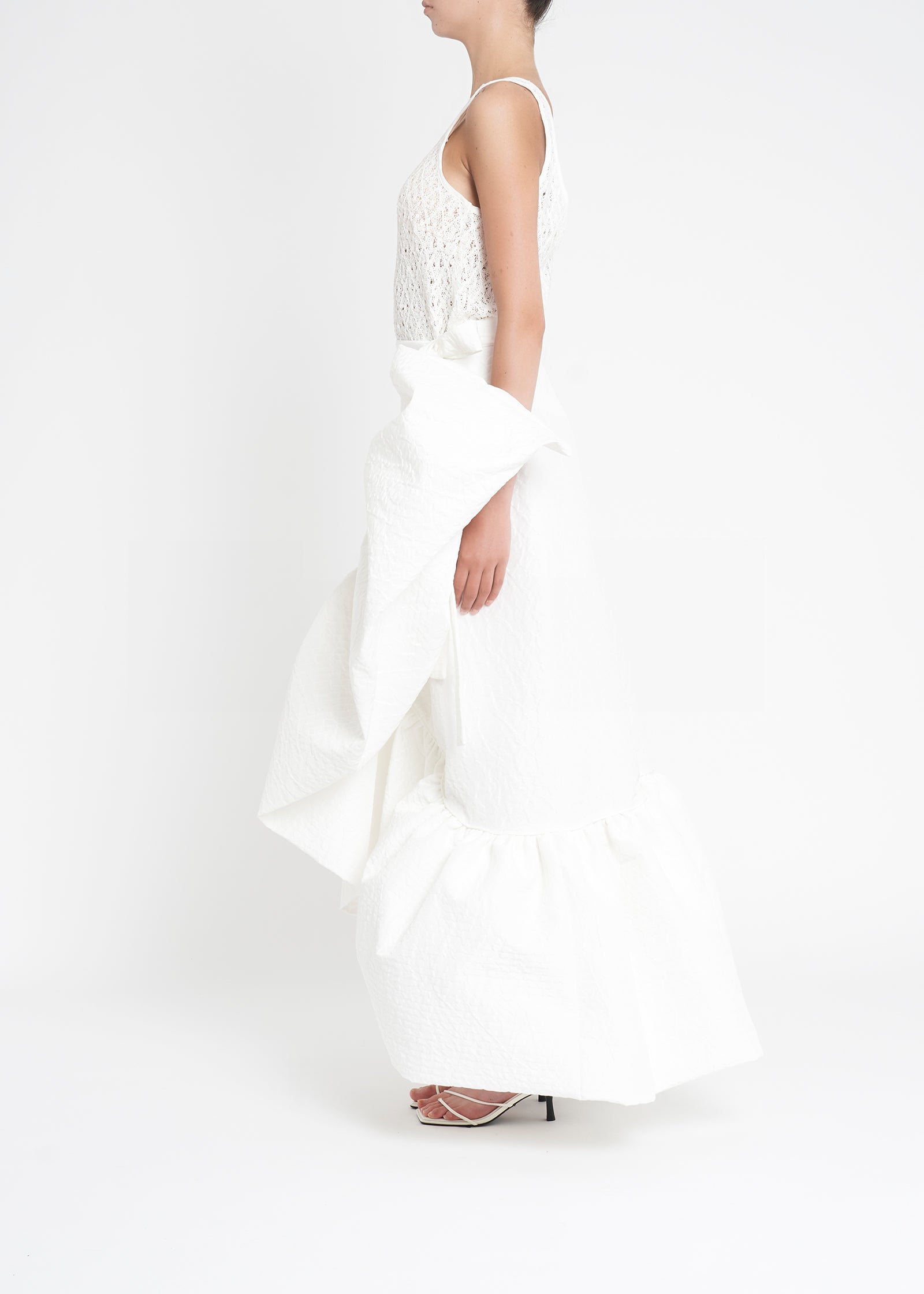La Scala Wrap Skirt | White