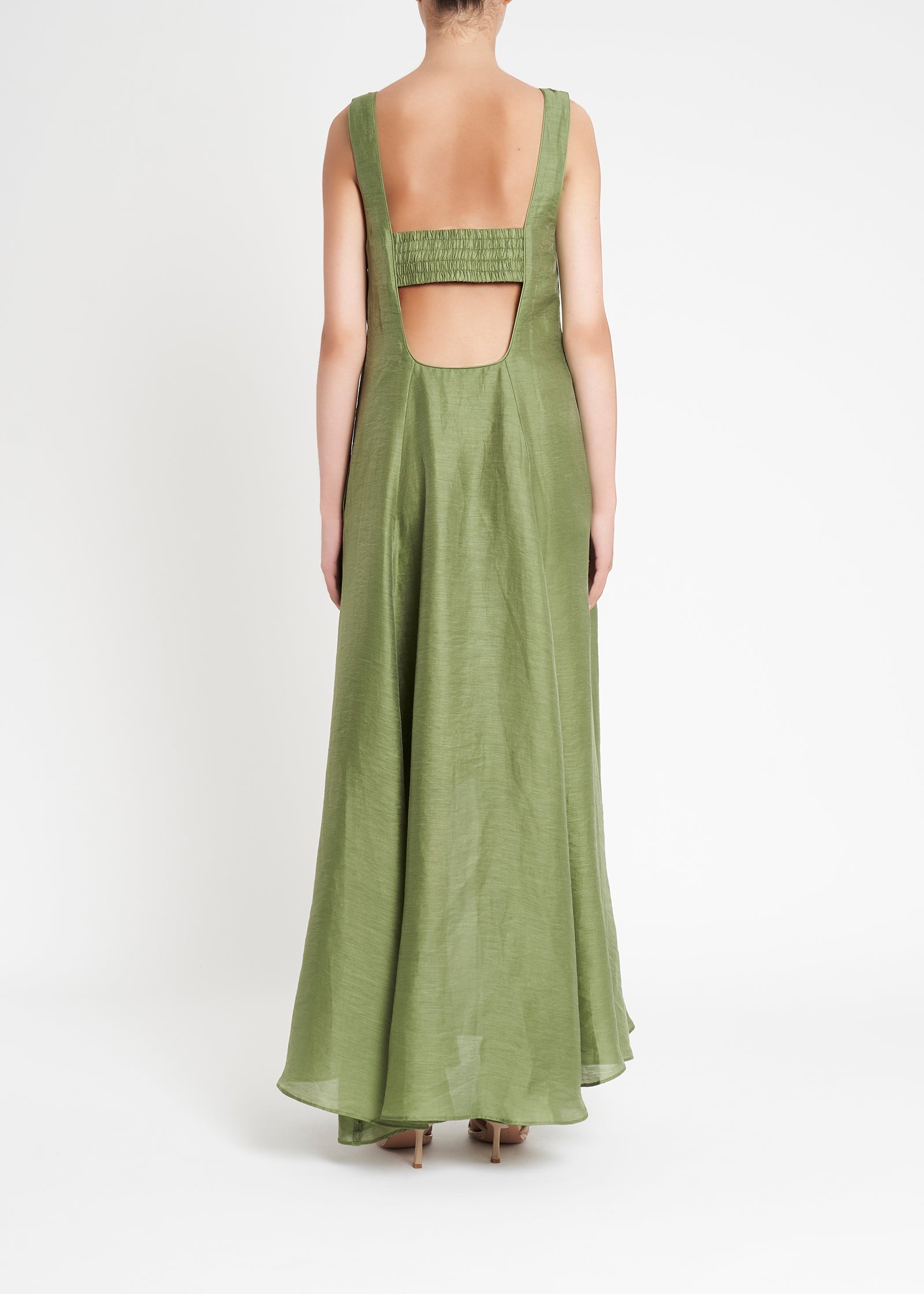 Baci Sleevless Maxi Dress | Peridot Green