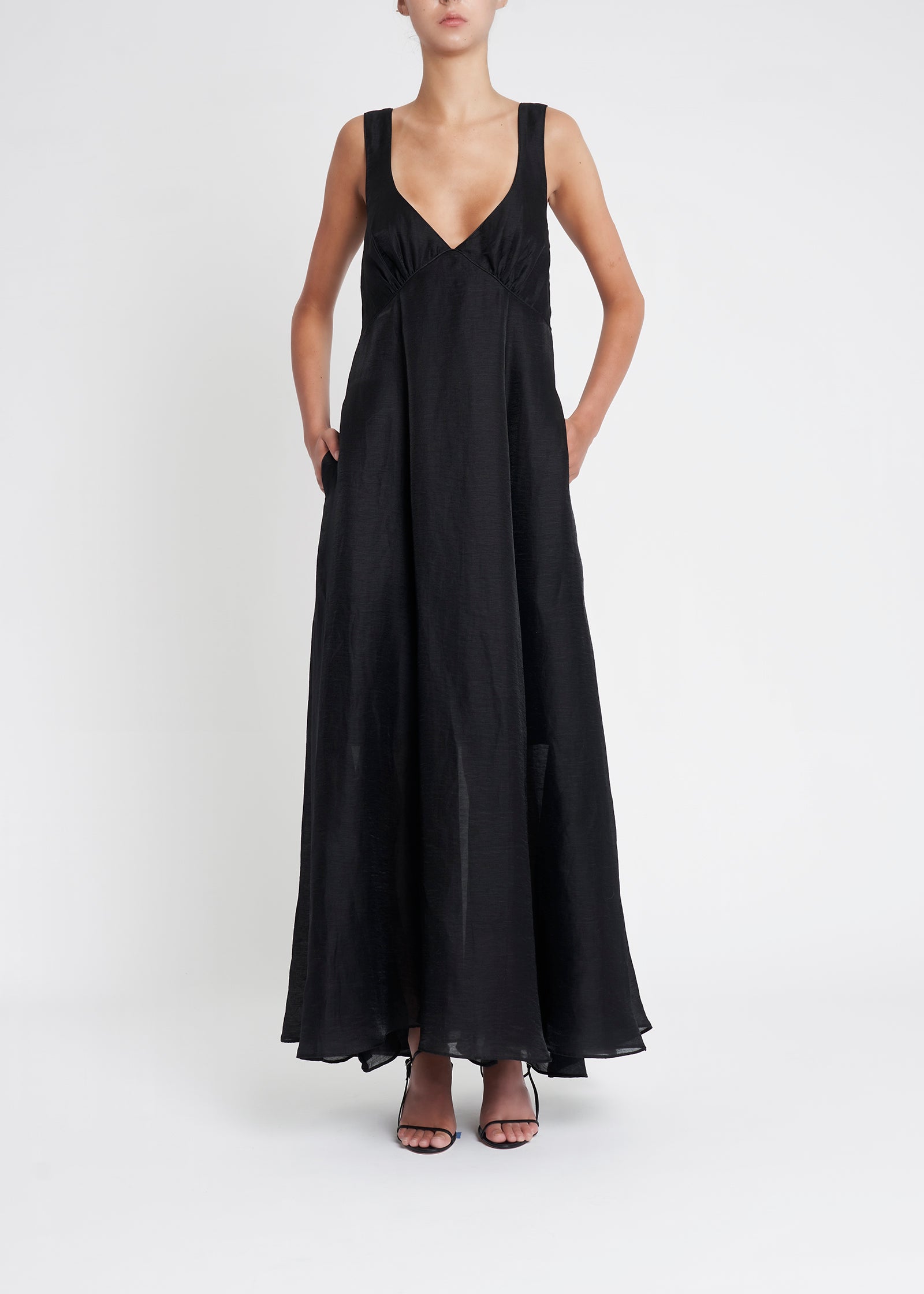 Baci Sleeveless Maxi Dress | Black
