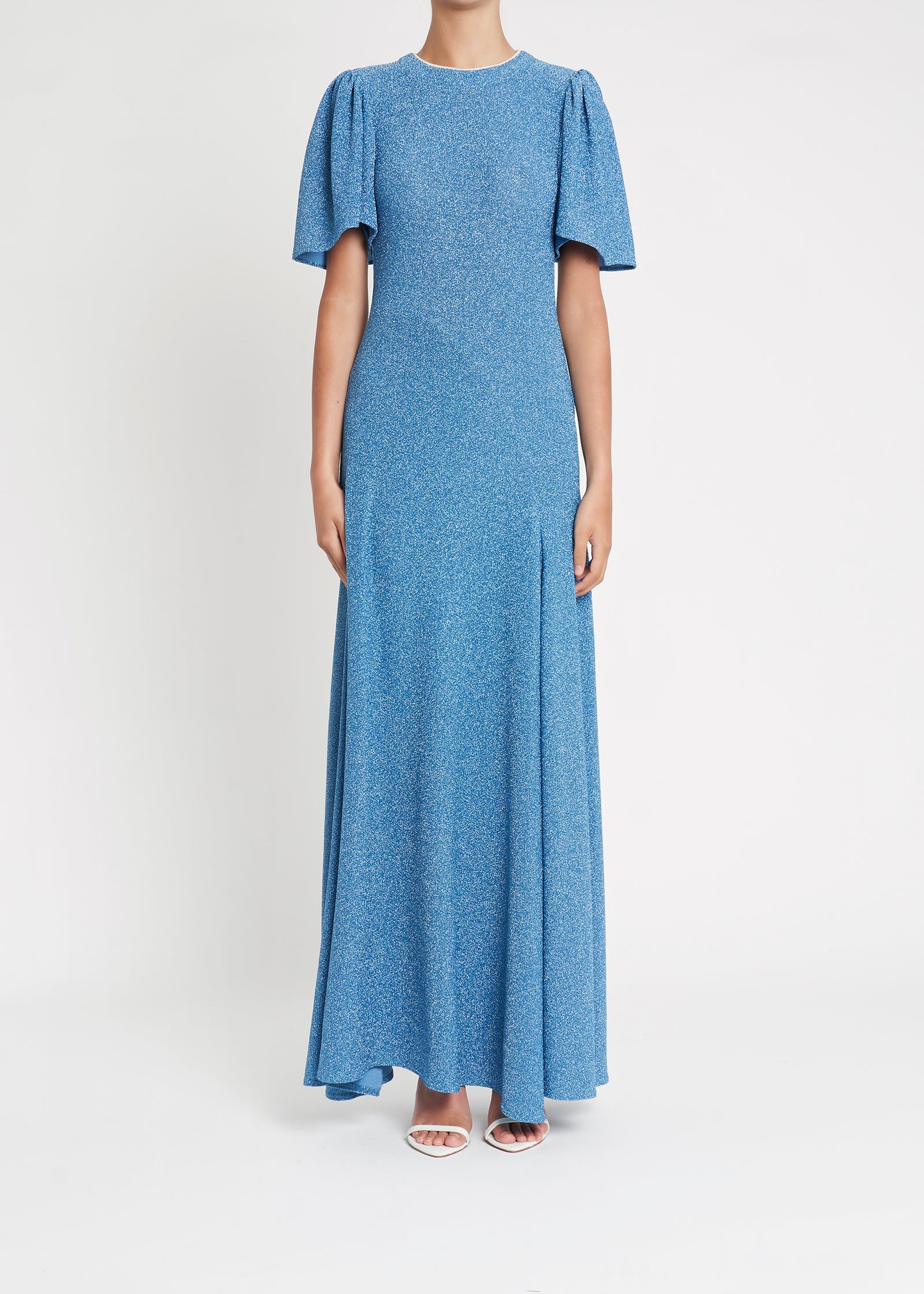 PAYSON DRESS, CAPRI BLUE GALLOPING GALS