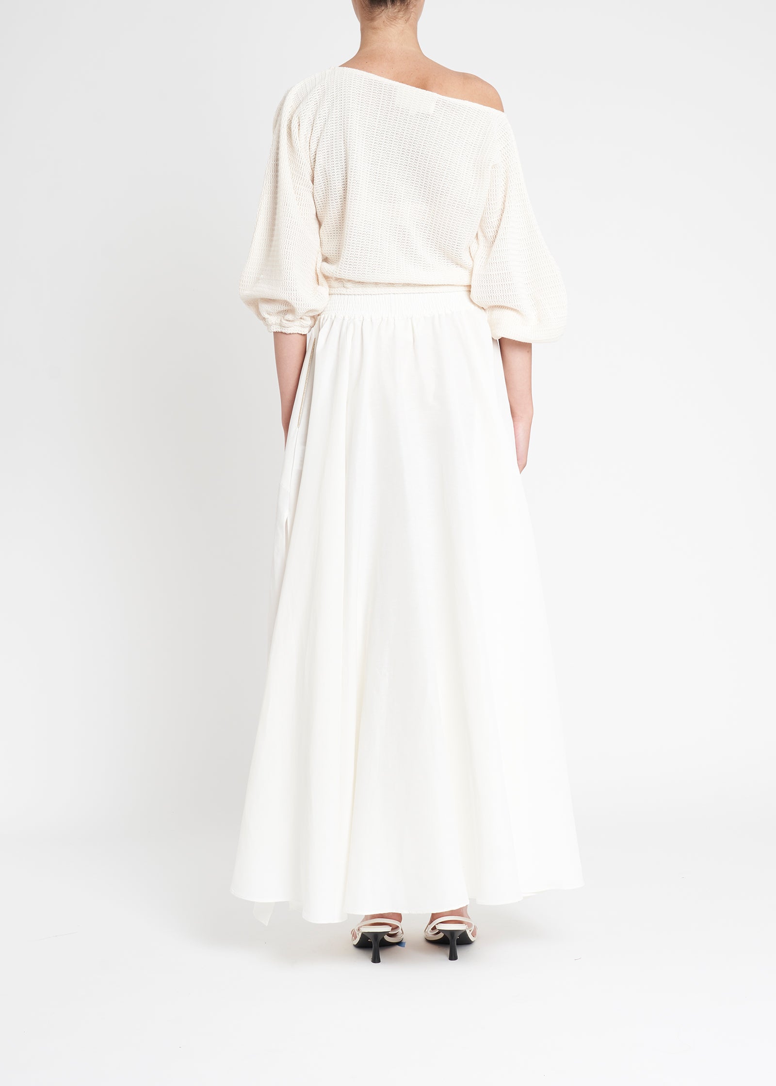 Oleander Maxi Skirt | White Lotus