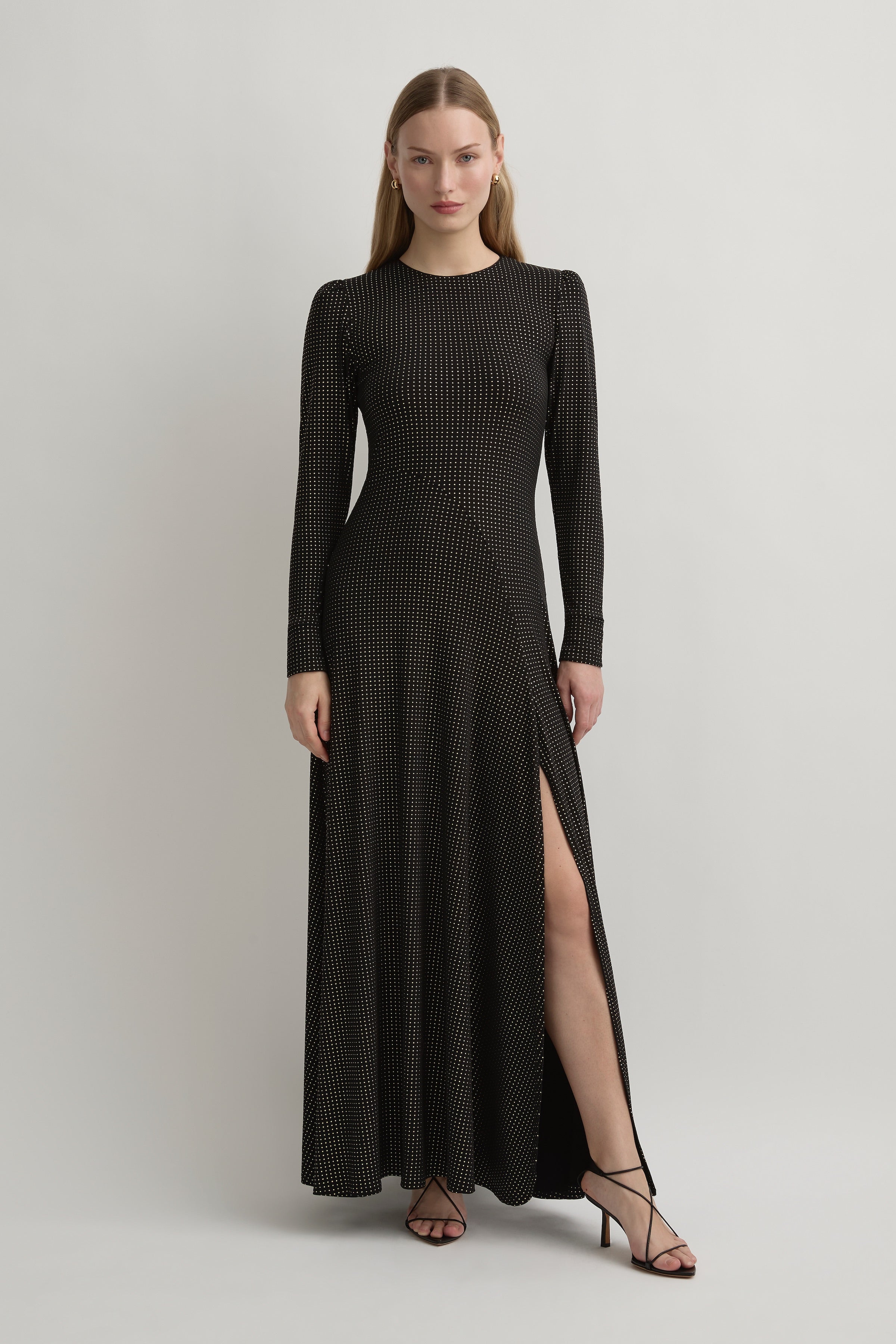 stretch knit maxi dress Midnight Velvet Must-Have Knit Maxi Dress, Size 2XL, Blue, Plus