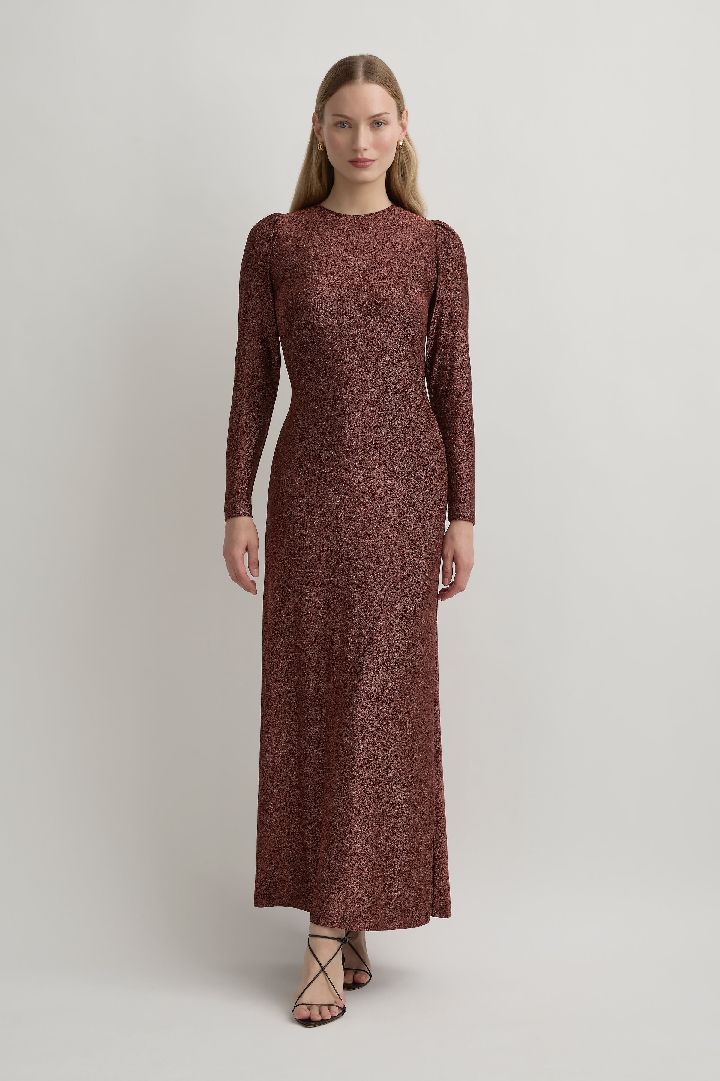 Allegra Long Sleeve Jersey Maxi Dress | Luxe de Valentina Allegra Long Sleeve Jersey Maxi Dress | Luxe de Valentina