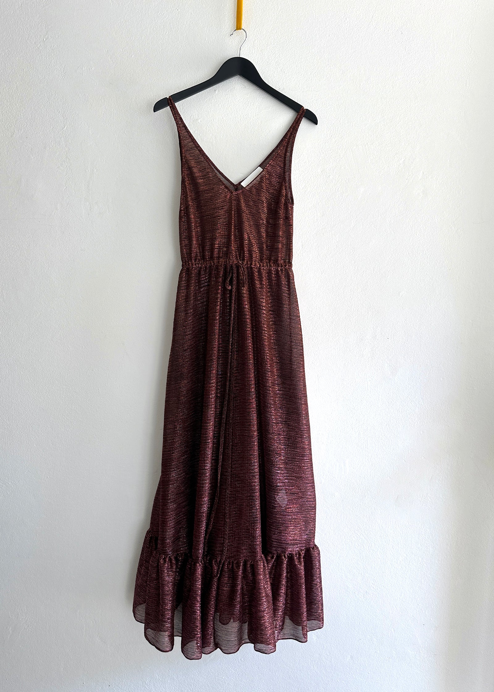 Sunset Singlet Maxi Dress | Merlot Shimmer