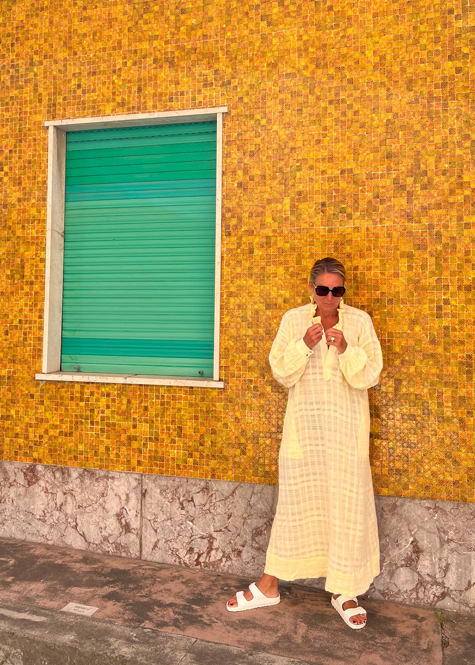 Marrakesh Cotton Kaftan | Lemon Zest