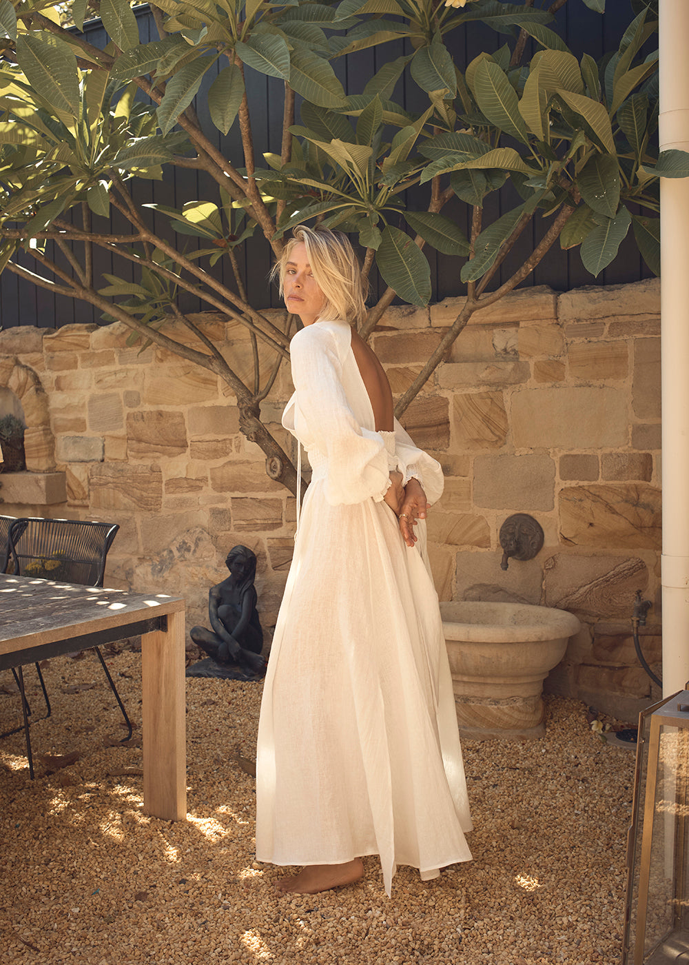 Horizon Maxi Dress White