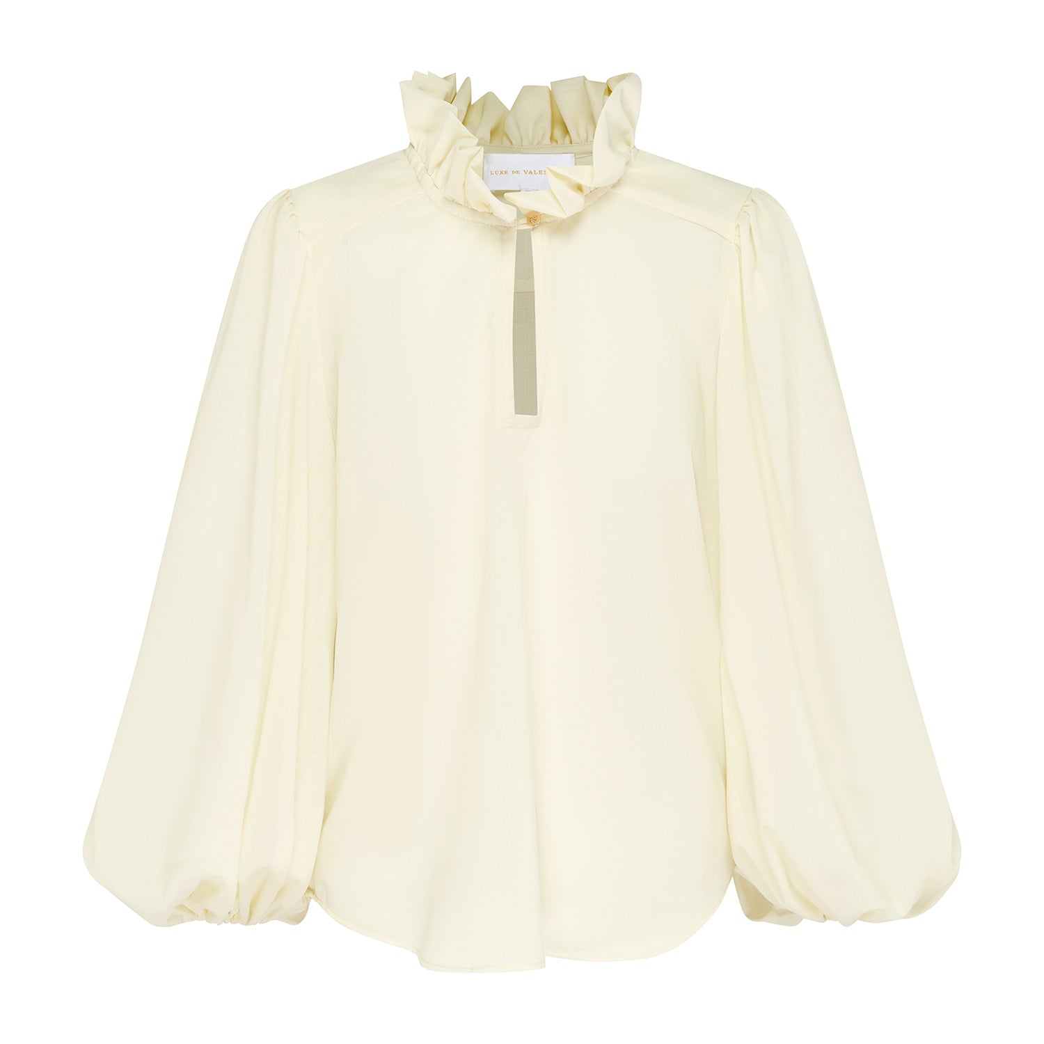 Queen Charlotte Frill Blouse Winter White