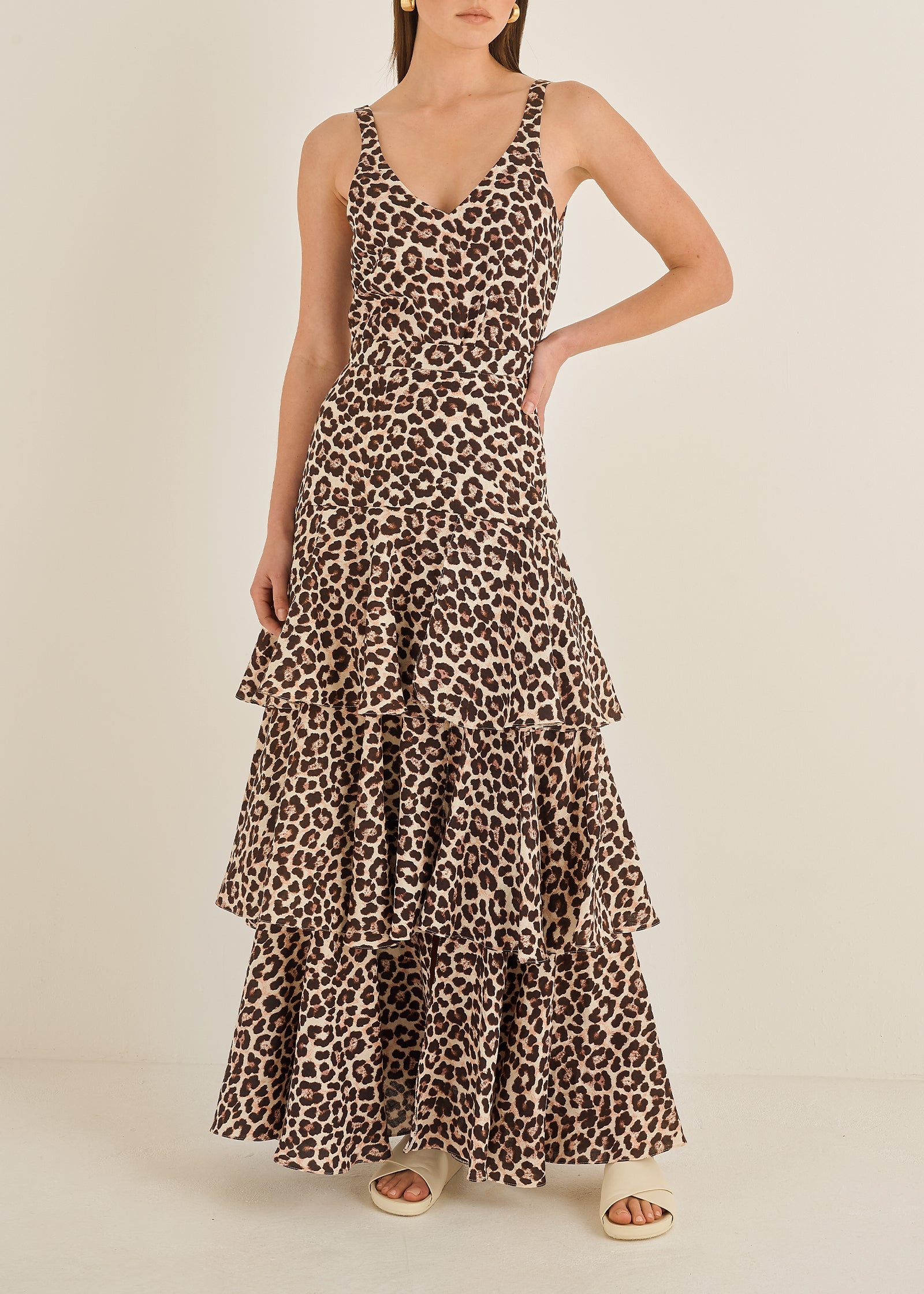 Onassis Maxi Skirt | Leopard